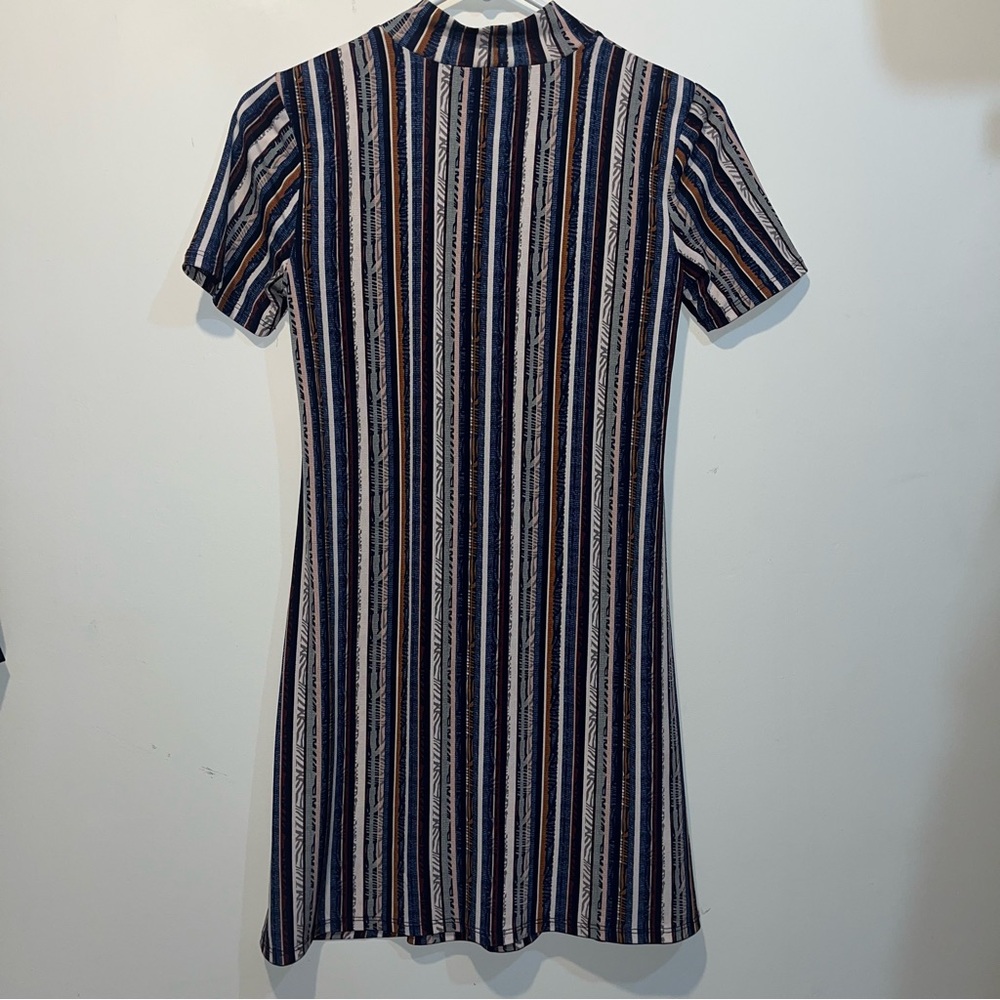 Bcbgeneration Multicolored Striped Mini Dress Siz… - image 2